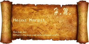 Heinz Margit névjegykártya